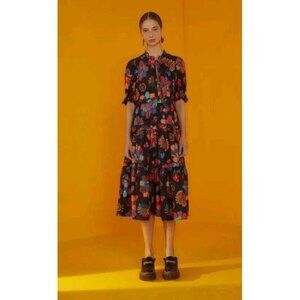 FARM RIO Women's Lilys Garden Midi Dress Size XS